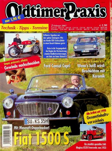 Deckblatt Oldtimer Praxis (02/2007)